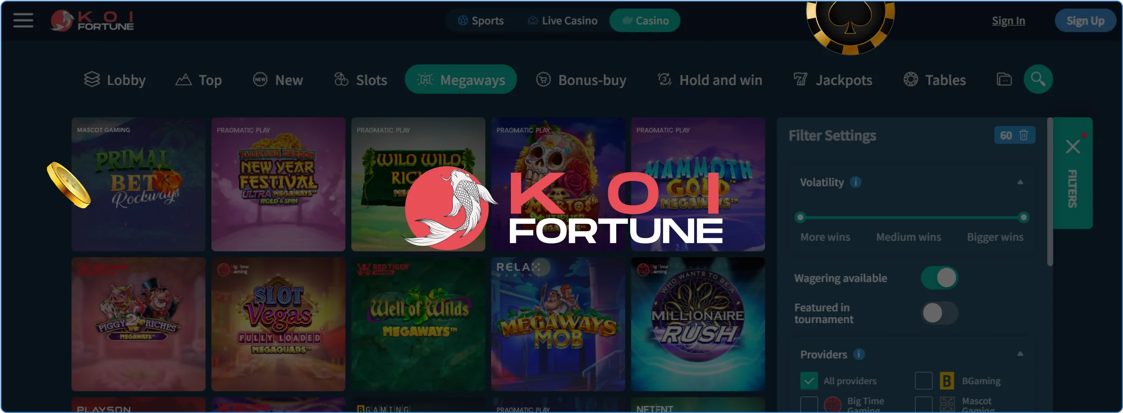 Koi Fortuneゲーム